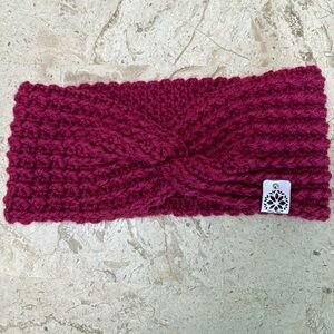 Crochet Headband Ear warmer Wine Color